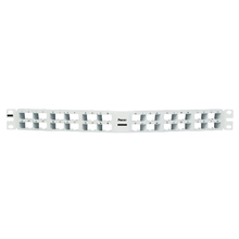 48 Port Mini-Com High Density Flush Mount Angled Modular Patch Panel 1RU CPPA48HDEWWH