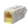 1 Port 22-26 AWG Mini-Com Cat6A Plus Up/Down 45 Angled Jack Module TG Shielded RJ45 CJSUD6X88TGYLY