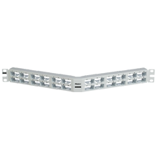 48 Port Mini-Com High Density Flush Mount Angled Modular Patch Panel 1RU CPPA48HDEWWH