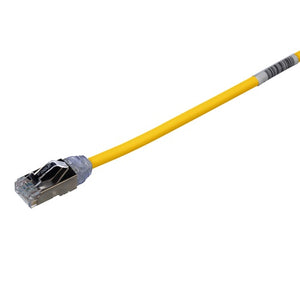 26 AWG Category 6A Shielded Patch Cord Yellow STP6X8MYL