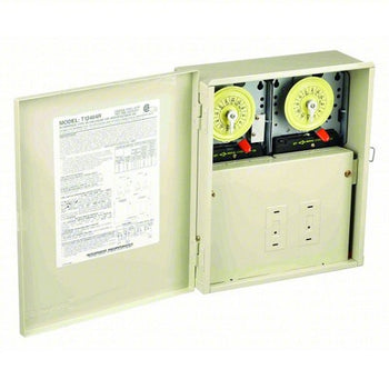 208 to 277V AC 40Amp Steel Electromechanical Water Heater Timer T12404R