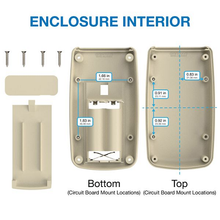 Easy Install AAA Battery With Circuit Storage Almond Box Hand Held Enclosure H45AAAAL