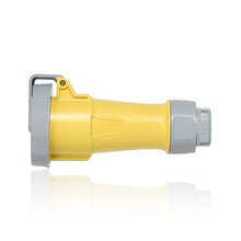 Leviton 30 Amp 125V LEV Series IEC Pin & Sleeve Connector Yellow 330C4WLEV