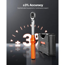1/4In Adjustable Torque Wrench Set with Adapters Extension Rod HG-14050
