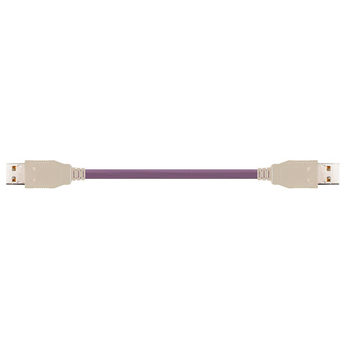 Igus USB9040210 (24awg-2C+20awg-2C) Type A/A Stranded Bare Copper Shield TC Braid 50V TPE USB 2.0 Bus Cable