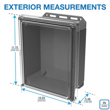 11.75" x 10.23" x 5.13" Industrial Enclosure Included Flange Kit I342STCBG
