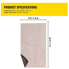 6 x 23' Ft Light Brown Carpet with Marine Backing Anti-Slide Marine Grade Boat Carpet Cuttable Easy to Clean Patio Rugs Deck Rug