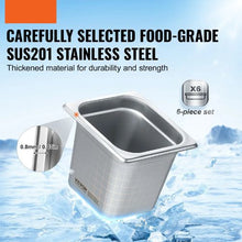 6-Inch Deep Commercial Table Pan For Catering Storage Food UCT8166-6 (Pack of 6)