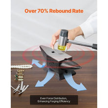 22 Lbs Iron Anvil Single Horn Anvil  with Large Countertop and Stable Base for Shaping Bending 22BLACK