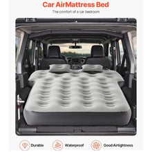74x54.3x9.3 Inch Inflatable Car Air Mattress with Built-in Pump Gray
