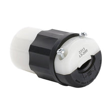 Leviton 30 Amp NEMA L14-30R Black-White Locking Connector 2713