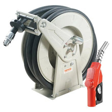 50 ft Fuel Hose Reel with Automatic Fuel Nozzle, NBR Rubber Hose for Bunk