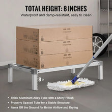 36 In Aluminum Dunnage Rack 1000 lbs Capacity – All-Welded for Restaurants Kitchens and Garages (Assembled Type)