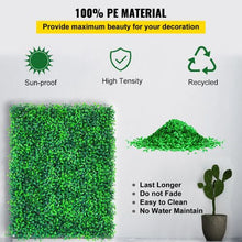 20 x 20-In Artificial Boxwood Panels for Decoration of Outdoor Indoor Garden Fence and Backyar