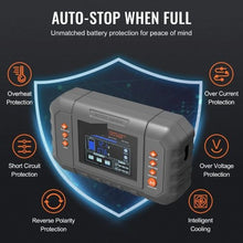 35-Amp Smart Battery Charger, LiFePO4 & Lead-Acid (AGM/Gel/SLA) with LCD Display