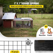 24 Inch X 50 Ft 16 Gauge Black Chicken Wire Fencing With Cutting Plier VV-HC-2450
