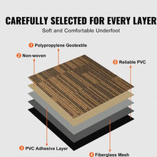 20 X 20 In Tiles Reusable Squares With Padding Attached  for Bedroom Living Room 20 X 20- T12