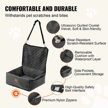 40 lbs Dog Booster Car Seat Pet Car Seat Small Dog up to for Car JBS-PCS-003-BLACK