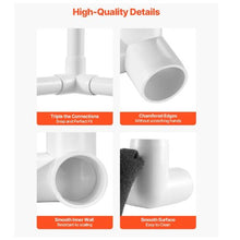 1" PVC Pipe Joints Elbow Connector 3-Way PVC Fittings (PACK of 10)