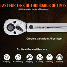 0.6 cm Adjustable Torque Wrench Set with Adapters Extension Rod 16200INLB