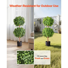 36 In Artificial Topiary Boxwood Double Ball 2 Set for Outdoor&Indoor