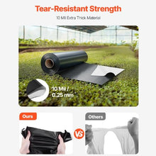 10 x 100' Ft 10 Mil Thick Plastic Sheeting Roll Plastic Drop Cloth Painters Tarp Multi-Purpose Plastic Sheeting Heavy Duty
