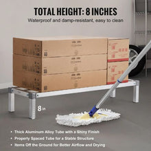 48 In Aluminum Dunnage Rack 1000 lbs Capacity – All-Welded, for Restaurants, Kitchens and Garages ( Assembled Type)