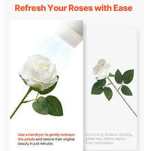 White Roses Realistic Bouquet for Xmas Home Decor Artificial Flowers (120 PCS)