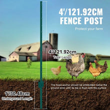 4 Ft T-Post Heavy Duty Metal Fence Post (Pack of 10)
