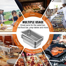 5.9-Inch Deep Commercial Table Pan For Catering Storage Food DTC4-6(Pack of 6)