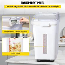 11.4 Gallon Ingredient Storage Dispenser 280 Cup Flour For Dog Pet Food Storage Container VV-IB-VW-50 (1 PCS)