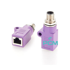 M12 D Code to RJ45 Ethernet Adapter PCM-0660