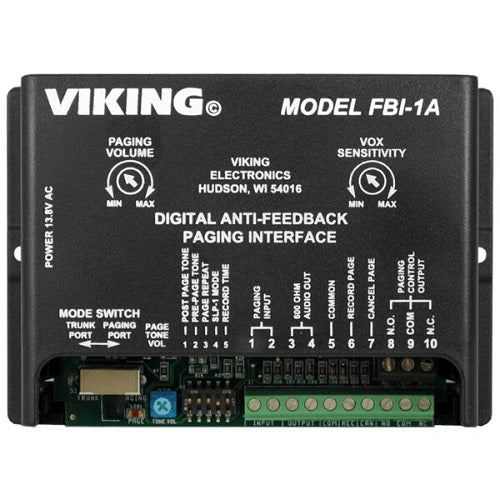 Digital Anti-Feedback Paging Interface VIK-FBI-1A