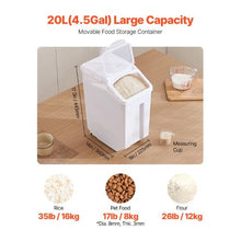 4.5Gal/20L  Ingredient Storage Container For Kitchen F-8909 (Pack of 1)
