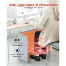 280W Under Desk Space Heater Foldble Foot Warmer Portable for Home&Office and Touch&Remote for Legs Ankles