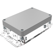 Flanged Base Polycarbonate Plastic Gray/clear RBF53P06G10C