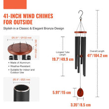 41-Inch Memorial Deep Wind Chimes for Outside W22030