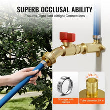 3/4" Brass Clamp-style Internal Thread System 3/4 NPT for Air Pipe Fittings (12PCS)