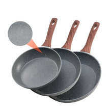 25/28/32.5 cm Aluminum Frying Pan Skillet for Kitchen (3 Piece)