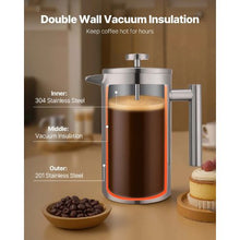 1 L French Press Coffee Maker 34 oz Stainless Steel French Press Coffee Maker 34 oz Stainless Steel