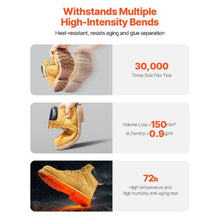 Steel Toe Work Boots for Men Size 9 Waterproof & Slip-Resistant (Brown Yellow)