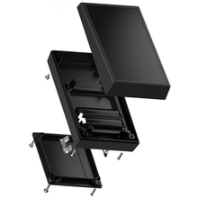 Standard Smooth Recess Sloped Battery 2AA Gray Flanged Wallmount Enclosure 0.9 Height 15S2AA,GY