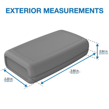 Easy Install AAA Battery With Circuit Storage Grey Box Hand Held Enclosure H45AAAGY