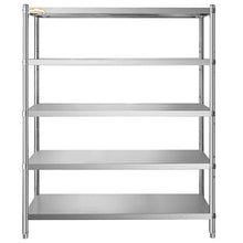 72 In Stainless Steel Shelving 5 Tier Adjustable Shelf Storage for kitchen VV-SSS-5-72