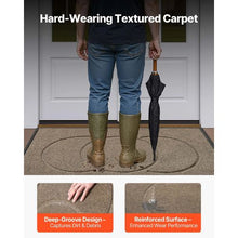 47 x 32 In Front Door Mat Modern Stylish  Brown Carpet FRTTWTSKU7