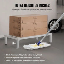 48In Aluminum Dunnage Rack 1800 lbs Capacity – All-Welded for Restaurants Kitchens and Garages (Welded Design)