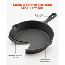 16/22/26.5 cm Cast Iron Skillet and Frying Pan Set for Kitchen