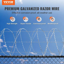 147 ft Razor Barbed Wire and  3 Rolls Razor Wire Fencing Razor Fence  Double Spira For Garden