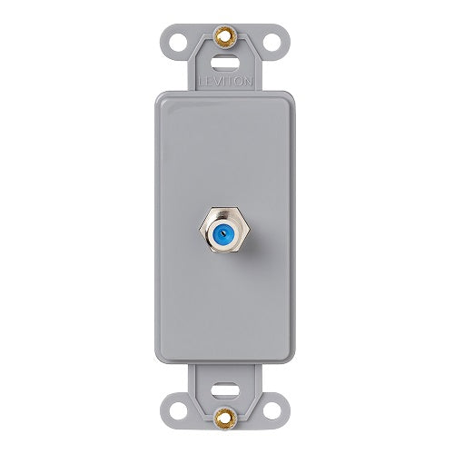 F Connector Telephone Decora Insert Gray 40681-GY