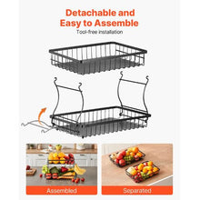 2 Layers Fruit Basket Bow  Stand Holder for Kitchen SYB-221
